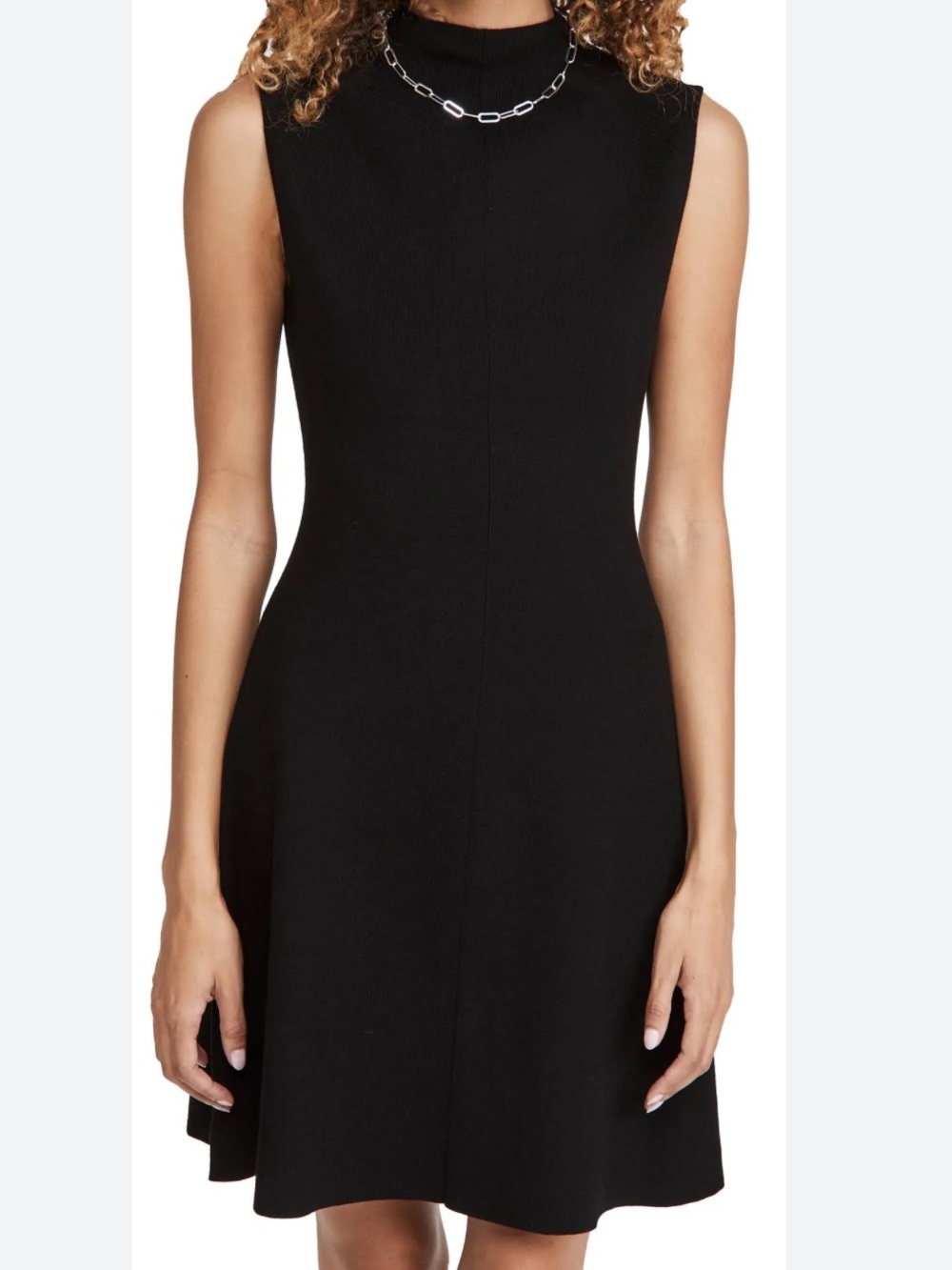 NWT Club Monaco Black Kaytee Sleeveless High-Neck Knit Dress - Picture 7 of 7